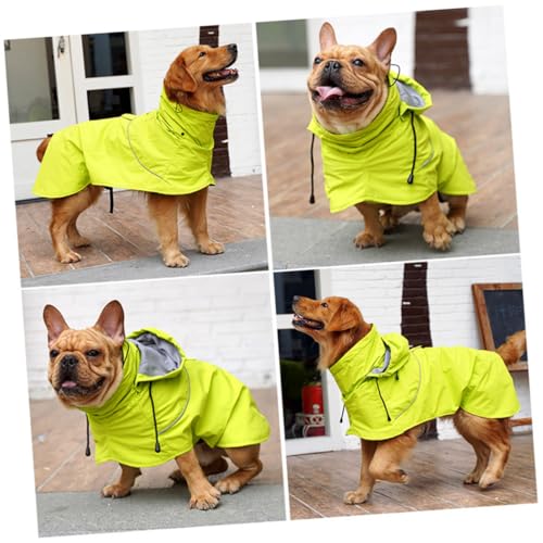 WEKAMOS Wasserdichter Hunderegenmantel mit Hohem Kragen Verstellbar Nylon Regenjacke für Kleine Hunde Regenschutz und Komfort bei Regenwetter WEKAMOS Wasserdichter Hunderegenmantel mit Hohem Kragen Verstellbar Nylon Regenjacke für Kleine Hunde Regenschutz und Komfort bei Regenwetter von WEKAMOS
