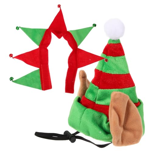 WEKAMOS Weihnachtlicher Haustier Hut und Halsband Komfortabel und Hautfreundlich Geeignet für Hunde Meerschweinchen Vögel für Weihnachts Geburtstags und Winterpartys WEKAMOS Weihnachtlicher Haustier Hut und Halsband Komfortabel und Hautfreundlich Geeignet für Hunde Meerschweinchen Vögel für Weihnachts Geburtstags und Winterpartys von WEKAMOS