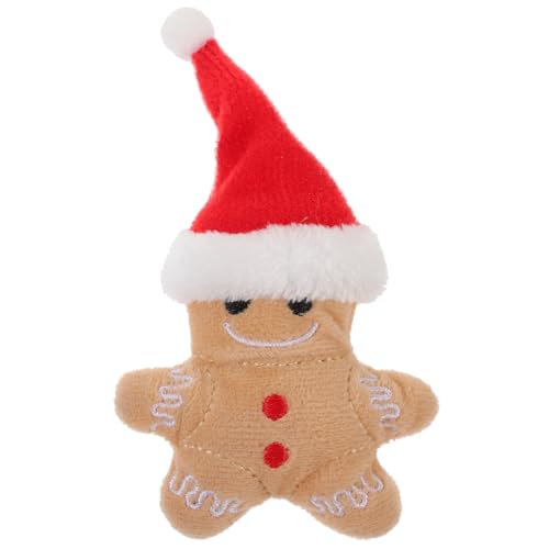 WEKAMOS Weihnachtliches Katzenspielzeug Lebkuchenmann mit Eingebauter Katzenminze Beißfestes Plüsch Kauspielzeug für Indoor Katzen Stimuliert und Sorgt für Langanhaltenden Spielspaß WEKAMOS Weihnachtliches Katzenspielzeug Lebkuchenmann mit Eingebauter Katzenminze Beißfestes Plüsch Kauspielzeug für Indoor Katzen Stimuliert und Sorgt für Langanhaltenden Spielspaß von WEKAMOS