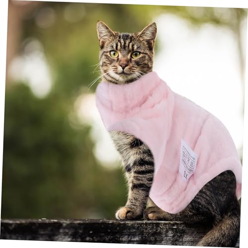 WEKAMOS Winter Haustier Mantel Xs Weicher Wärmender Sphynx Katzenpullover mit Rollkragen und Ärmeln Hautfreundlich Strapazierfähig Bequem für Haarlose Katzen und Kleine Hunde WEKAMOS Winter Haustier Mantel Xs Weicher Wärmender Sphynx Katzenpullover mit Rollkragen und Ärmeln Hautfreundlich Strapazierfähig Bequem für Haarlose Katzen und Kleine Hunde von WEKAMOS