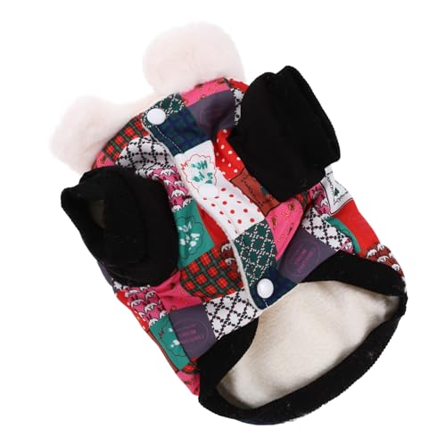 WEKAMOS Wintermantel für Hunde Warme Hundejacke Gefüttert Leicht zu Reinigen Modisch und Komfortabel Geeignet für Alltag und Aufnahmen für Kalte Wintertage Kreative Bunte Haustierkleidung von WEKAMOS