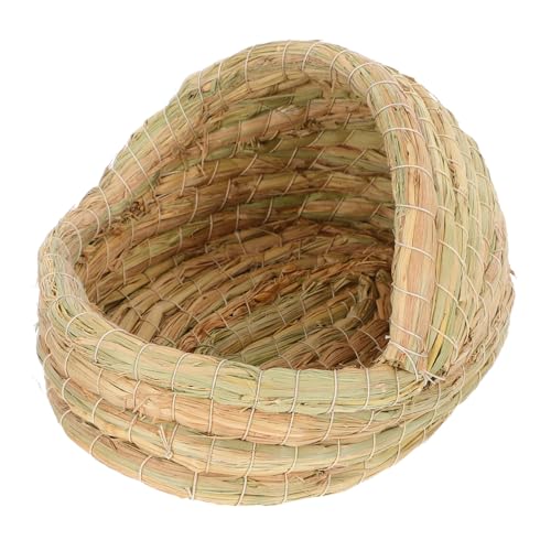 WEKAMOS Woven Straw Bird Nest für Kleine Handgefertigte Brut und Legenest für Tauben Papageien und Hühner Geräumiges und Transportierbares Zubehör für WEKAMOS Woven Straw Bird Nest für Kleine Handgefertigte Brut und Legenest für Tauben Papageien und Hühner Geräumiges und Transportierbares Zubehör für von WEKAMOS