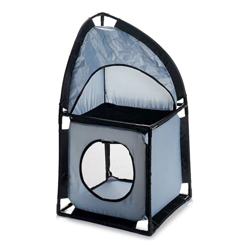 Well Home Eckturm für Katzen, 69 x 35,5 x 35,5 cm, aus Metall und Polyester, Grau Well Home Eckturm für Katzen, 69 x 35,5 x 35,5 cm, aus Metall und Polyester, Grau von WELL HOME MOBILIARIO & DECORACIÓN