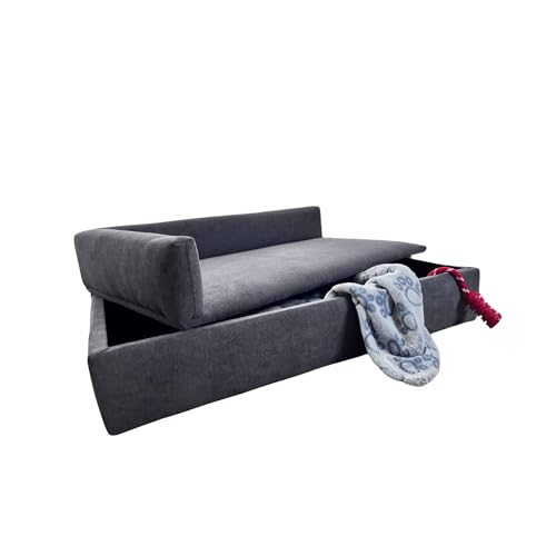 Well Home Schlafsofa mit Bettkasten für Haustiere, Spezialgewebe und gepolsterter Boden, Grau Well Home Schlafsofa mit Bettkasten für Haustiere, Spezialgewebe und gepolsterter Boden, Grau von WELL HOME MOBILIARIO & DECORACIÓN