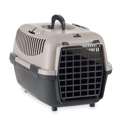 Well Home Transportbox für Haustiere, Anthrazit, ideal für Hunde und Katzen, 48 x 31,5 x 31 cm Well Home Transportbox für Haustiere, Anthrazit, ideal für Hunde und Katzen, 48 x 31,5 x 31 cm von WELL HOME MOBILIARIO & DECORACIÓN
