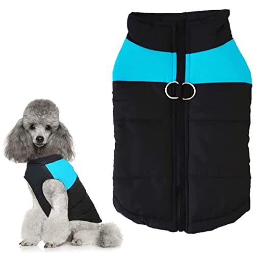 Hunde Weste,Hunde Mantel Warme Jacke,Hunde warme Jacke,Hunde Winterweste Jacken,Hundemantel für Hunde,Wasserdicht und Kältesicher,für Kleine Mittlere und Große Hunde(L) von WELLXUNK