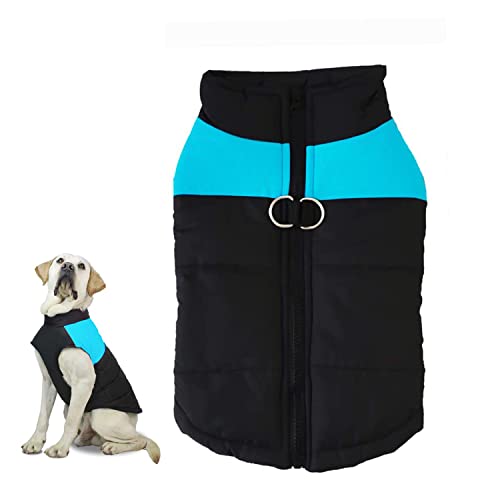 Hunde Weste,Hunde Mantel Warme Jacke,Hunde warme Jacke,Hunde Winterweste Jacken,Hundemantel für Hunde,Wasserdicht und Kältesicher,für Kleine Mittlere und Große Hunde(XL) von WELLXUNK