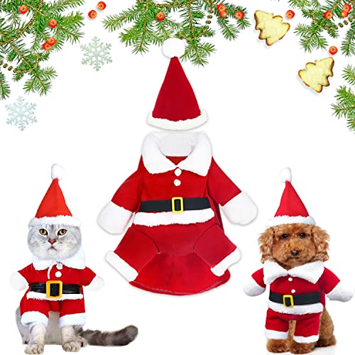 Weihnachten Haustier Kleidung, Weihnachten Hundekleidung, Haustier Kostüm Mantel, Weihnachts Katze Kleidung, Weihnachtsmann Kostüm Für Hunde Katzen, Weihnachten Haustier, Haustier Kleidung für Party von WELLXUNK