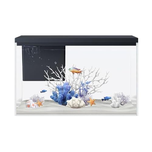 Fischtank, Aquarium-Starter-Kits, Fischtank mit Licht und Pumpenzirkulationsfiltersystem, quadratisches transparentes Glasaquarium, ökologischer Aquascape-Tank for zu Hause Fischtank, Aquarium-Starter-Kits, Fischtank mit Licht und Pumpenzirkulationsfiltersystem, quadratisches transparentes Glasaquarium, ökologischer Aquascape-Tank for zu Hause von WENFEN