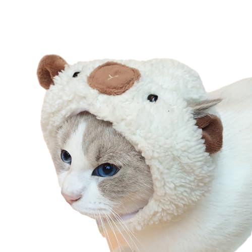Hübscher Alpaka-Hut, verstellbare Kopfbedeckung, lustige Foto-Requisiten für Halloween, Foto-Requisiten, Dekorationen, Kostüme für Haustiere von WENGU