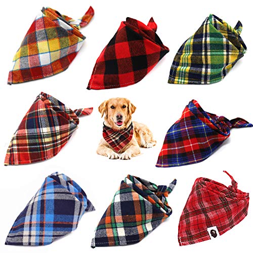 WENTS Hundehalstuch 8 Stück Hund Halstuch Kragen Kopftücher Haustier Stilvolle Halstuch Hund Geburtstags Party Dekoration Hund Zubehör für Kleine Mittelgroße und Große Hunde WENTS Hundehalstuch 8 Stück Hund Halstuch Kragen Kopftücher Haustier Stilvolle Halstuch Hund Geburtstags Party Dekoration Hund Zubehör für Kleine Mittelgroße und Große Hunde von WENTS