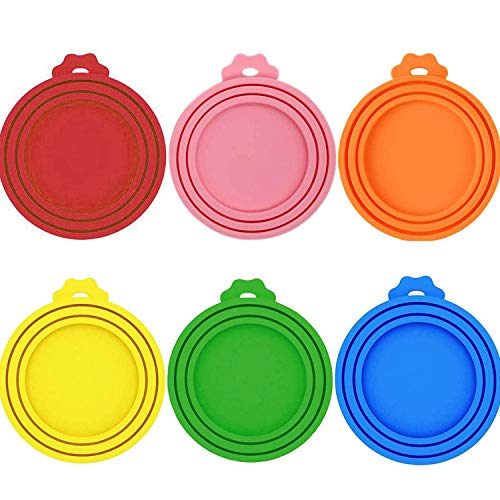 WENTS Silikon-Deckel für Dosenfutter 6PCS Silikon-Abdeckung für Hunde- und Katzenfutter Passt auf Fast alle Futterdosen 6 Farben WENTS Silikon-Deckel für Dosenfutter 6PCS Silikon-Abdeckung für Hunde- und Katzenfutter Passt auf Fast alle Futterdosen 6 Farben von WENTS
