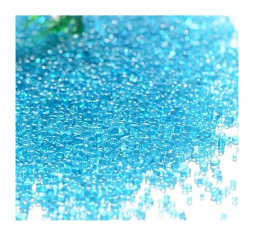 WENYOG Aquarium Steine 100 g Mikro-Landschafts-Aquarium, Hydrokultur-Pflanzendekoration, Landschaftsbau, Glasperlen, Glas, Sand, Flusssand, gelber Stein(Color-04) von WENYOG