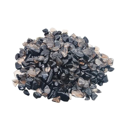 WENYOG Aquarium Steine 150g 100g Aquarium Dekoration Stein Aquarium Hintergrund Bunte Kristall Rock Kies Hausgarten Dekor Zubehör 7-9mm(Black1,100g) von WENYOG
