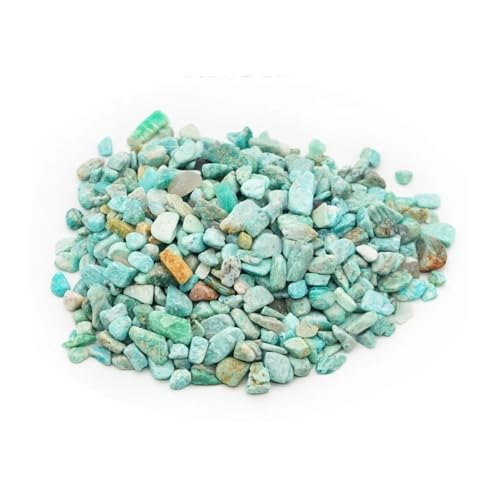 WENYOG Aquarium Steine 150g 100g Aquarium Dekoration Stein Aquarium Hintergrund Bunte Kristall Rock Kies Hausgarten Dekor Zubehör 7-9mm(Light Blue,150g) von WENYOG