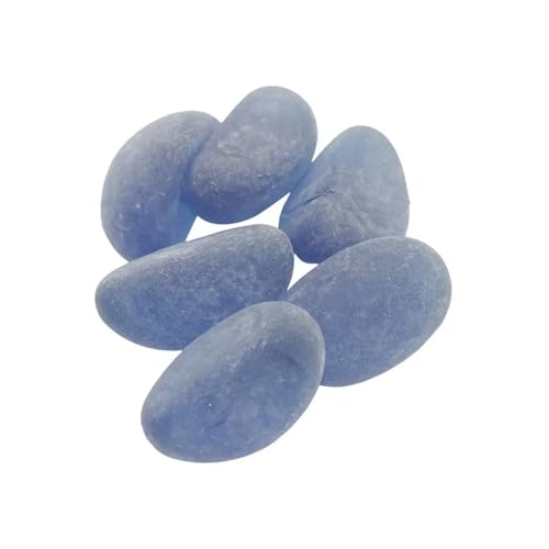WENYOG Aquarium Steine 30 Stück Aquarium-Blaue Cashew-Glasperlen, fluoreszierender Stein, Blauer Lichtstein, Kristallstein, Aquarium-Dekoration, Zubehör(Light Blue) von WENYOG