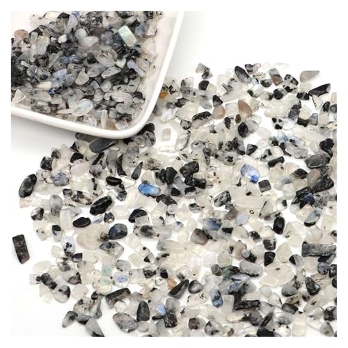 WENYOG Aquarium Steine Steine, Kies, Kristalle, Splitter, Quarz, Mineralien, Reiki, Heilung, Trommelachat, Probe, Edelsteine, Heimdekoration, Aquarium, DIY-Handwerk(Color6,100g) von WENYOG