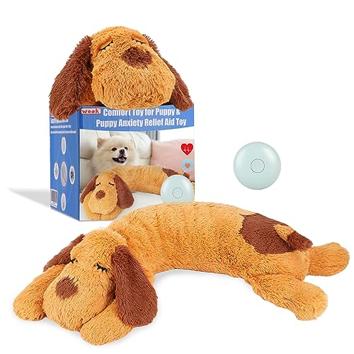 WEOK Herzschlag-Welpenspielzeug – Komfort-Kuschelkissen, zur Linderung von Angstzuständen, beruhigende Hilfe, Herzschlag-Spielzeug für Hunde, Welpenherzschlag-Spielzeug, Schlafhilfe WEOK Herzschlag-Welpenspielzeug – Komfort-Kuschelkissen, zur Linderung von Angstzuständen, beruhigende Hilfe, Herzschlag-Spielzeug für Hunde, Welpenherzschlag-Spielzeug, Schlafhilfe von WEOK