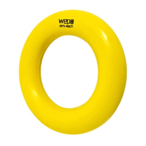 WEPO Hundespielzeug Ring Ø 9cm Gelb - Wurfspielzeug für Große & Kleine Hunde - Interaktives Zergel Zum Werfen & Trainieren WEPO Hundespielzeug Ring Ø 9cm Gelb - Wurfspielzeug für Große & Kleine Hunde - Interaktives Zergel Zum Werfen & Trainieren von WEPO
