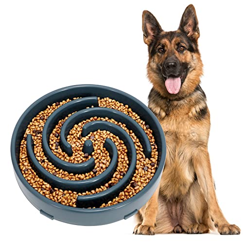 Langsame Fütterung Hundenapf, Anti Schling Interessanter Interaktiver Hundenapf, Tinte blau von WERFORU