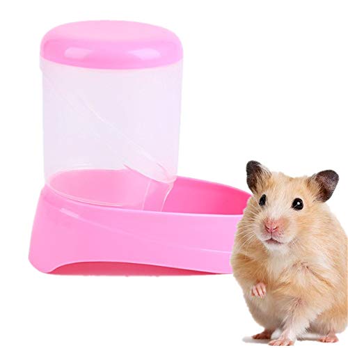 WESEEDOO Futterautomat Heimtierbedarf Kleintiere Futterspender Hamster Kaninchenfutter Spender Meerschweinchen-Futternapf Eichhörnchen-Zufuhr pink von WESEEDOO
