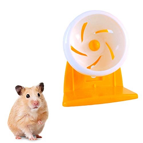 WESEEDOO Hamsterrad Hamster große Kugel leise Hamster Rad Hamster Laufrad Hamster Spinner Hamster Hamster in einem Ball Spielzeug 18 cm Bracketweiß von WESEEDOO