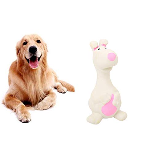WESEEDOO Hunde Interaktives Spielzeug Hunde Quietschspielzeug Hundebiss Spielzeug Squeaker Toys für Hunde Waschbares Spielzeug Haustier interaktives Spielzeug White von WESEEDOO