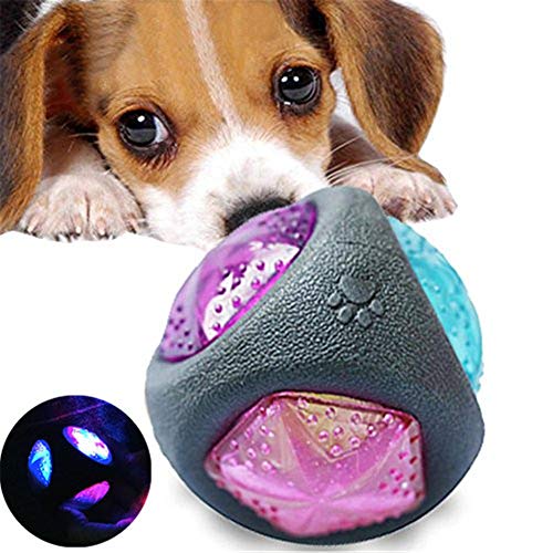 WESEEDOO Hunde Interaktives Spielzeug Hundeball Kleine Hunde Unverwüstliche Hundekugeln Hundetraining Bälle Hundebiss Spielzeug Haustier-Spielball von WESEEDOO