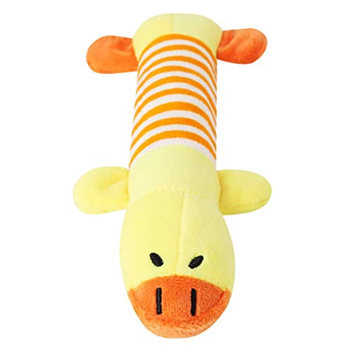 WESEEDOO Hunde Spielzeug Kleine Hunde Hunde Spielzeug Welpenspielzeug unzerstörbar Welpe Plüschtier Tough Dog Toys Quietschendes Hundespielzeug Yellow von WESEEDOO