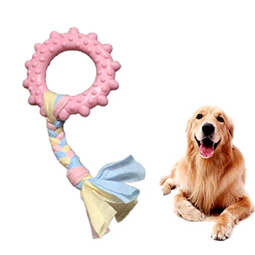 WESEEDOO Hunde Spielzeug für kleine Hunde welpenspielzeug Set Welpen Hund kauen Hund kaut Welpen kauen Spielzeug Geweih kaut für Hunde Hund Seil Spielzeug Sun,pink von WESEEDOO