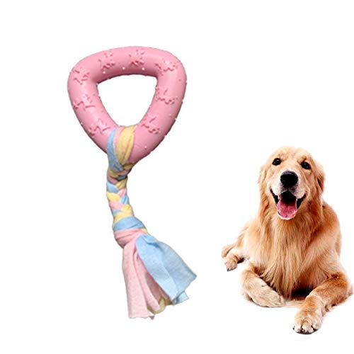 WESEEDOO Hunde Spielzeug für kleine Hunde welpenspielzeug Set Welpen Hund kauen Hund kaut Welpen kauen Spielzeug Geweih kaut für Hunde Hund Seil Spielzeug Triangle,pink von WESEEDOO