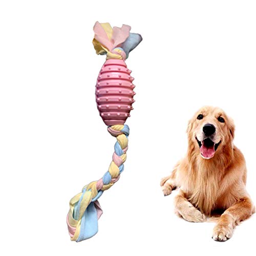 WESEEDOO Hunde Spielzeug für kleine Hunde welpenspielzeug Set Welpen Hund kauen Hund kaut Welpen kauen Spielzeug Geweih kaut für Hunde Hund Seil Spielzeug olivetype,pink von WESEEDOO