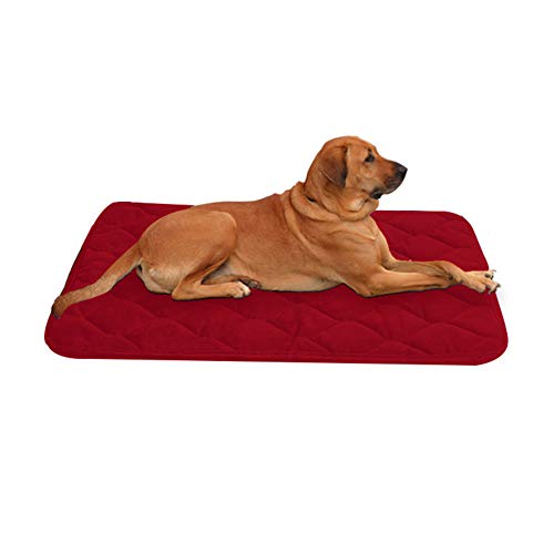 WESEEDOO Hundedecke Katzendecke Hundebett Zubehör Katzenbetten Flauschige Katze Mat Hundekiste Bett Faltbares Haustierbett Haustierbett Haustier-Auflage red,s von WESEEDOO