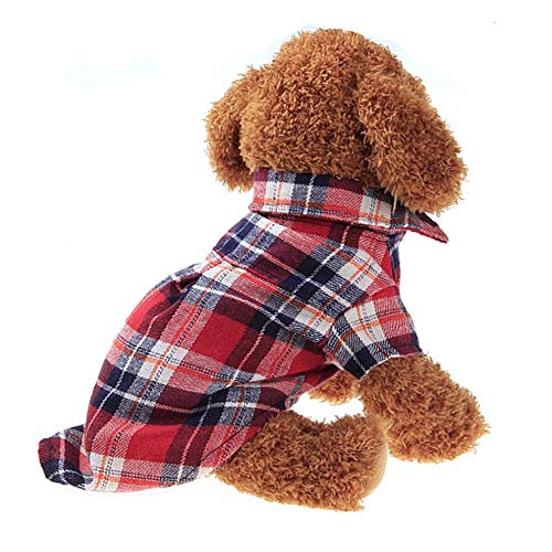 WESEEDOO Hundekleidung Hunde Klamotten Kleidung für Hunde Hundemantel Hundemäntel Bequeme Haustierkleidung Kätzchen Kleidung Niedliche Kleidung red,xs von WESEEDOO