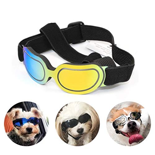 WESEEDOO Hundesonnenbrille Hundebrille Für Kleine Hunde Gläser für Katzen Schutzbrille UV-Brille für Hund Augenschutzbrille Hundebrille Augenschutz Colored von WESEEDOO