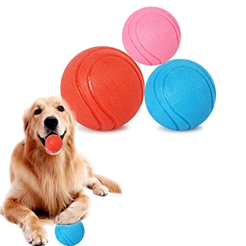 WESEEDOO Hundespielzeug für Hunde, Trainingsbälle für Hunde, Zahnreinigung, Kauball, waschbar, für mittelgroße und große Hunde, 6,8 cm, Blau von WESEEDOO