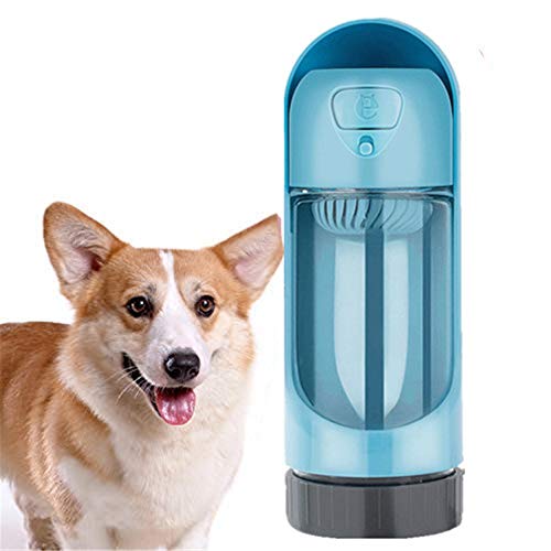 WESEEDOO Hundetrinkflasche, Reise-Wasserflasche für Hunde, Outdoor, Reisen, Wasserspender blau von WESEEDOO