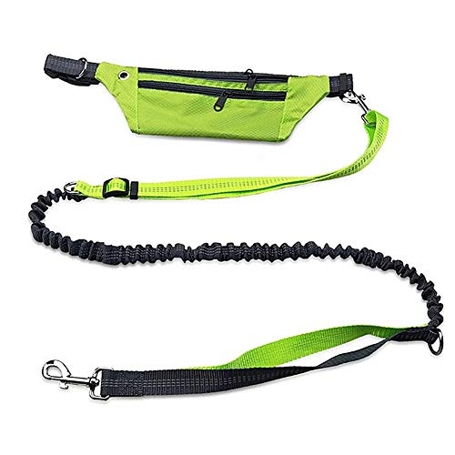 WESEEDOO Joggingleine Hunde Joggingleine Hund Mit Bauchgu Anti-Pull-Hundeleine Hundetraining Lead Hund läuft Blei Taille Hund führen Green von WESEEDOO