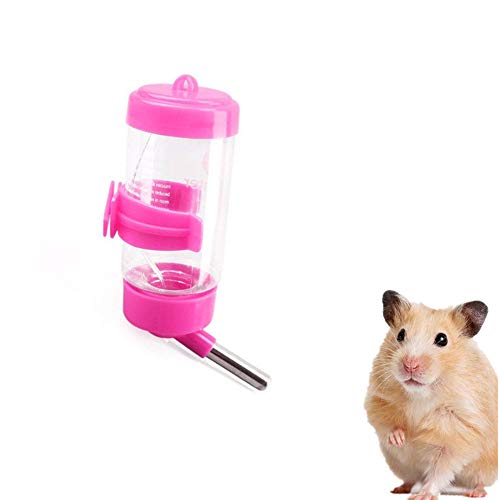 WESEEDOO Kaninchentränke Trinkflasche Nager Hundekiste Wasserflasche Kaninchen-Wasser-Zufuhr Wasserflasche Für Ratten Trinkspender Für Haustiere Random Color,80ml von WESEEDOO