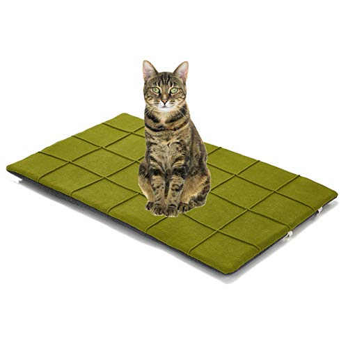 WESEEDOO Katzendecke Kuscheldecke Hund Hundekiste Mat Hundekomfortbett Katzenbetten Weiches Tierarztbett Weiche Katze Mat Hundebettwäsche Flauschige Katze Mat Green,xs von WESEEDOO