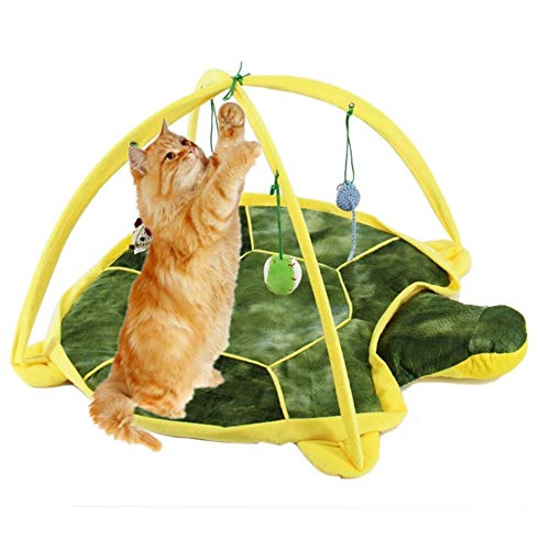 WESEEDOO Katzenspielzeug Cat Toy Katze Spielzeug Bälle Interaktives Katzenspielzeug Interaktives Katzenspielzeug für Indoor-Katzen Katze Ballspielzeug Green von WESEEDOO