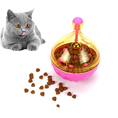 WESEEDOO Katzenspielzeug Set Katzen Spielzeug Interaktives Katzenspielzeug für Indoor-Katzen Katzenfeder Spielzeug Interaktives Katzenspielzeug pink,L von WESEEDOO