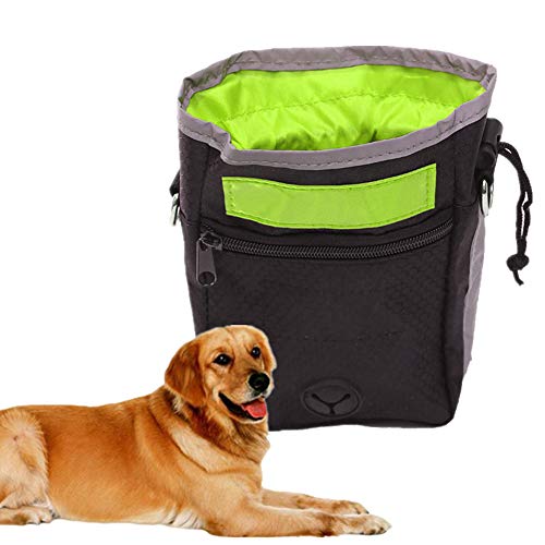 WESEEDOO Leckerlie Beutel Futtertasche Für Hundetraining Leckerlitasche Für Das Hundetraining Hundesnack Tasche Haustier Trainingstasche Green von WESEEDOO