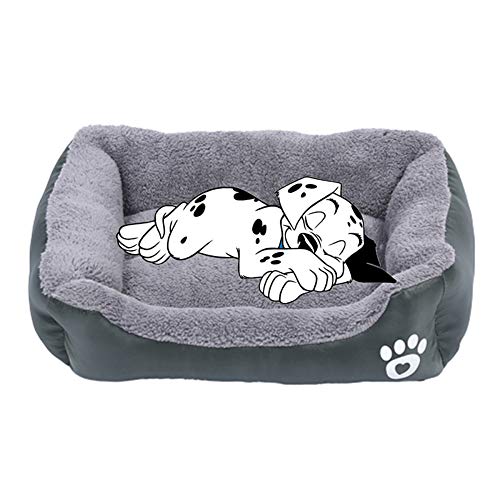 WESEEDOO Puppy Bed Dog Beds Large Washable Warm Dog Bed Fluffy Dog Bed Dog Cave Bed Pet Beds For Dogs Cat Cave Dog Sofa Bed Kitten Bed Dark Green,L von WESEEDOO