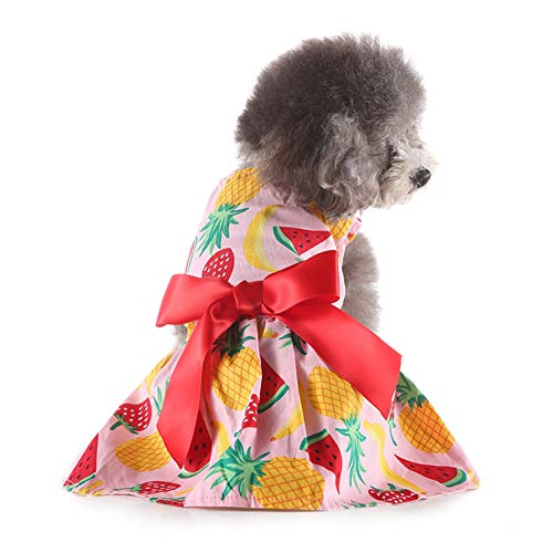 WESEEDOO Puppy Kleid Haustier Kleid Hund Kleid für große Hunde Hochzeit Kleider für Hund Sommer Hund Kleidung Rock für kleine Hunde Katze Kleidung niedliches Hundekleid, 7, Large von WESEEDOO