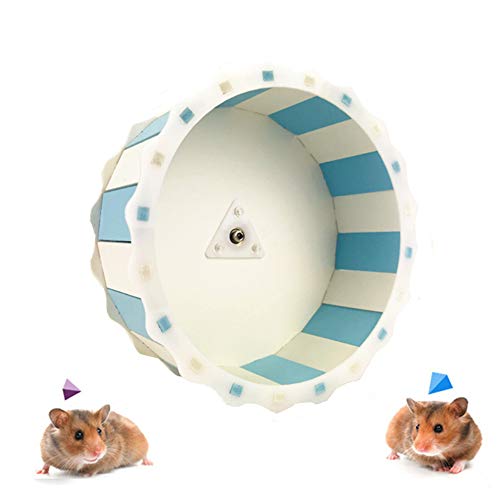 WESEEDOO laufrad Hamster Holz Hamster laufrad Hamster Rad stille Spinner Hamster Große Hamster Ball Hamster in eine Ball Spielzeug Hamster stille Rad tiffanybluewhite von WESEEDOO