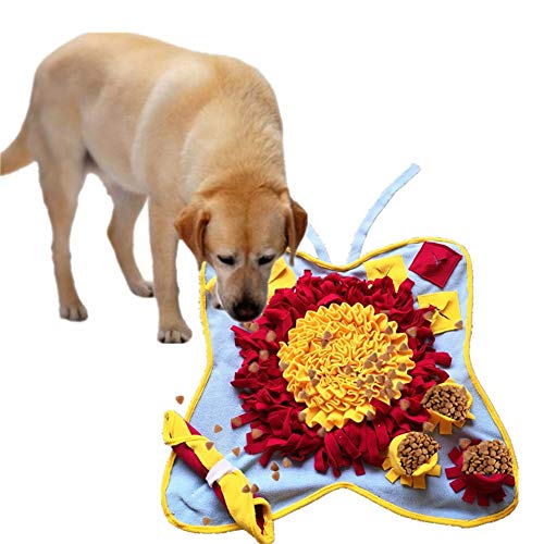 WESEEDOO Schnüffelteppich Hund Hundespielzeug Große Hunde Intelligenz Hund behandeln Mat Hund Snuffle Treat Mat Für Hunde Hundeschnüffeldecke von WESEEDOO