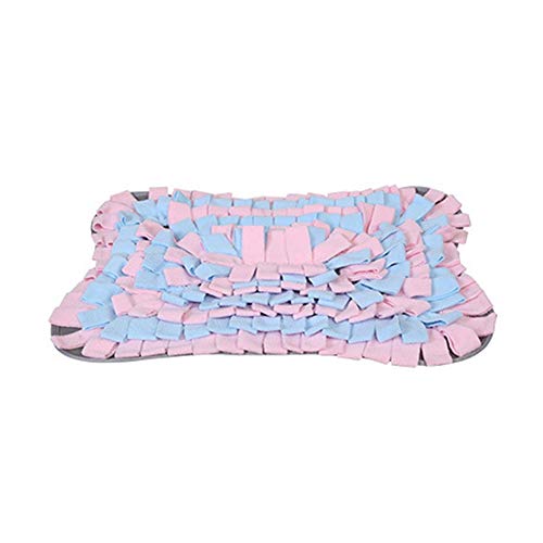 WESEEDOO Schnüffelteppich Hund Schnüffelrasen Hundeschnüffeldecke Fütterungsmatten Für Hunde Hundespielzeug für Langeweile Stress Release Snuffle Mat Pink von WESEEDOO