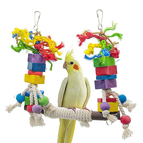 WESEEDOO Vogelspielzeug Vogelspielzeug FüR Den KäFig Vogelspielzeug Vogelspielzeug Für Papageienvögel Wellensittichspielzeug Papagei Spielzeug Vögel Spielzeug von WESEEDOO