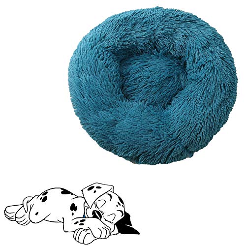 WESEEDOO hundebetten hundebetten für mittlere Hunde Kleines Katzenbett Haustierbetten Für Hunde Donut Hundebett Hundebett Haustiernest Kätzchenbett Cyan,60cm/23.6in von WESEEDOO